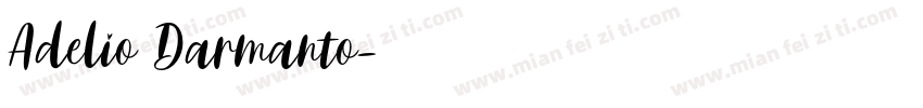 Adelio Darmanto字体转换
